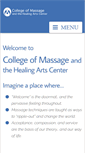 Mobile Screenshot of collegeofmassage.info