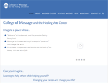 Tablet Screenshot of collegeofmassage.info